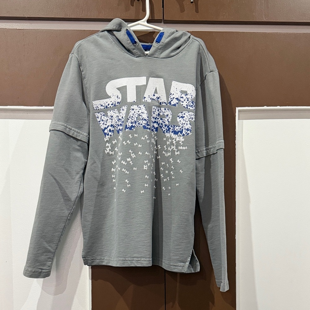 Star Wars Kids Hoodie in Gray with Blue Accents